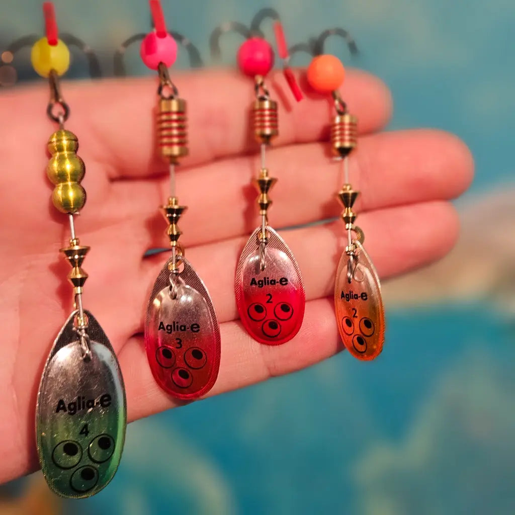 Mepps UV Spinner 4pak Aglia-E