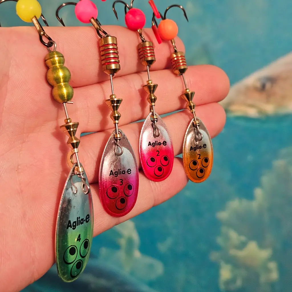 Mepps UV Spinner 4pak Aglia-E