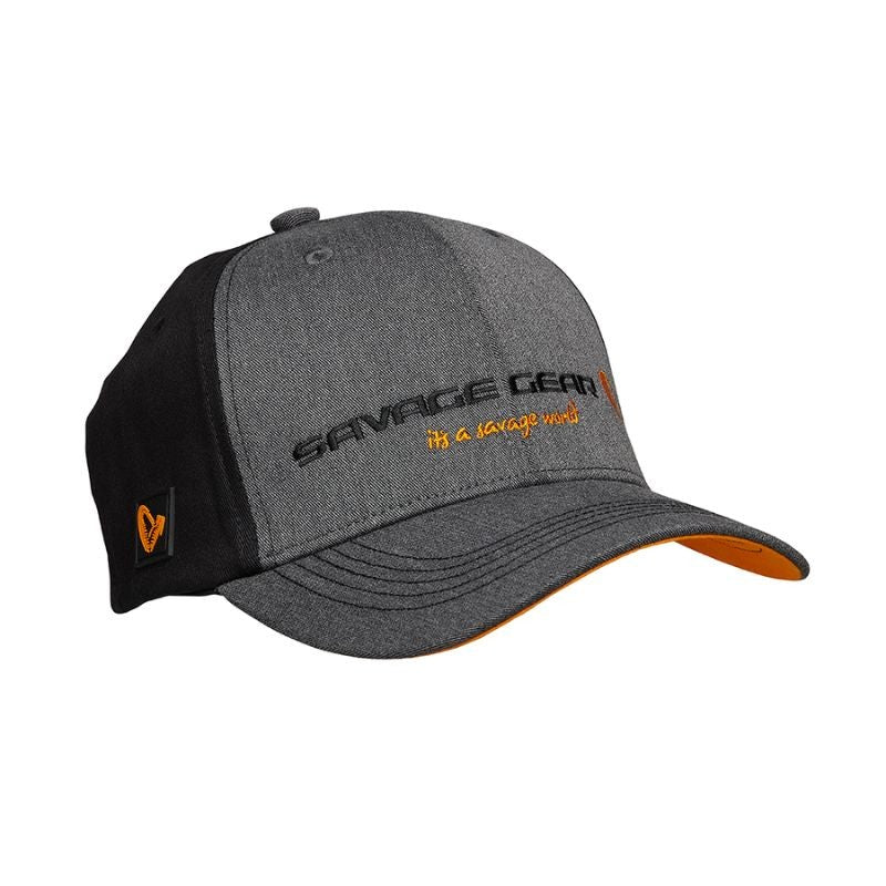 Savage Gear Strike Cap Grey Melange/Black One Sizr
