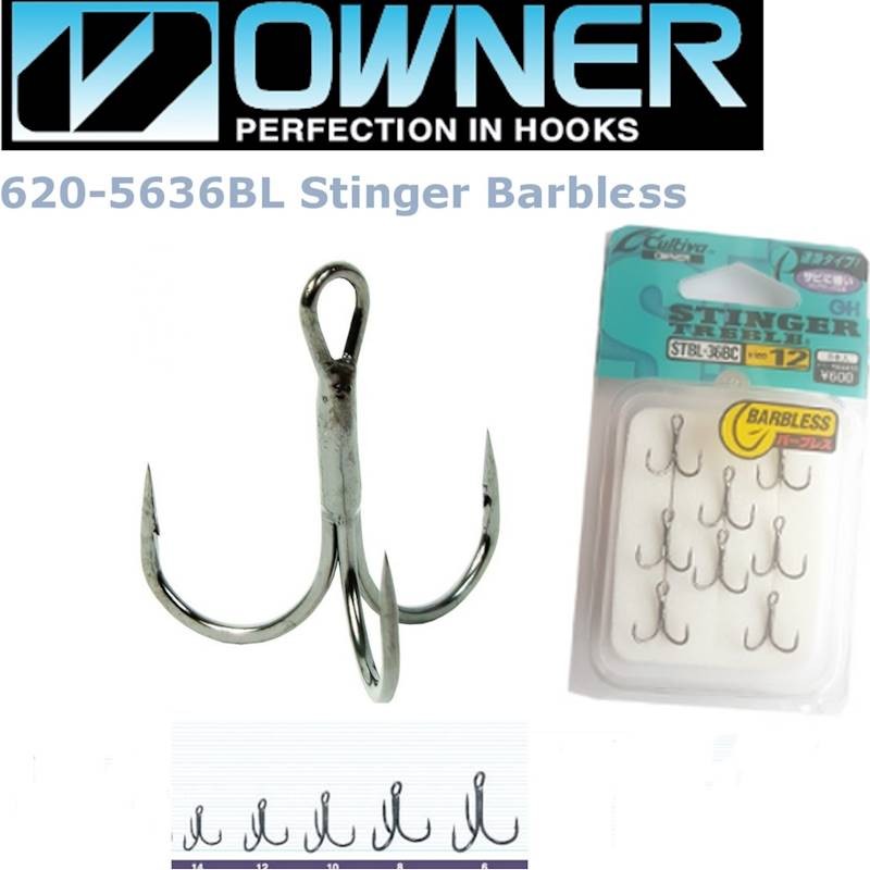 Owner STBL-36BC Stinger Trekrog Barbless