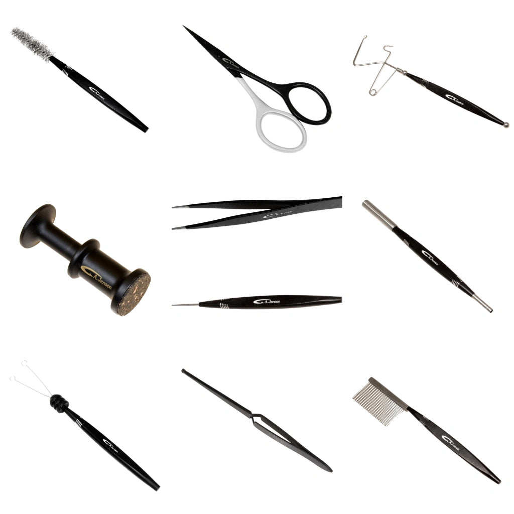 Fluebindingsværktøj sæt 10 forskellige