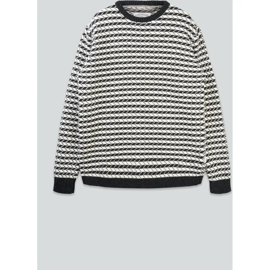 Faroese Fisher Knit Off White / Black LAKOR
