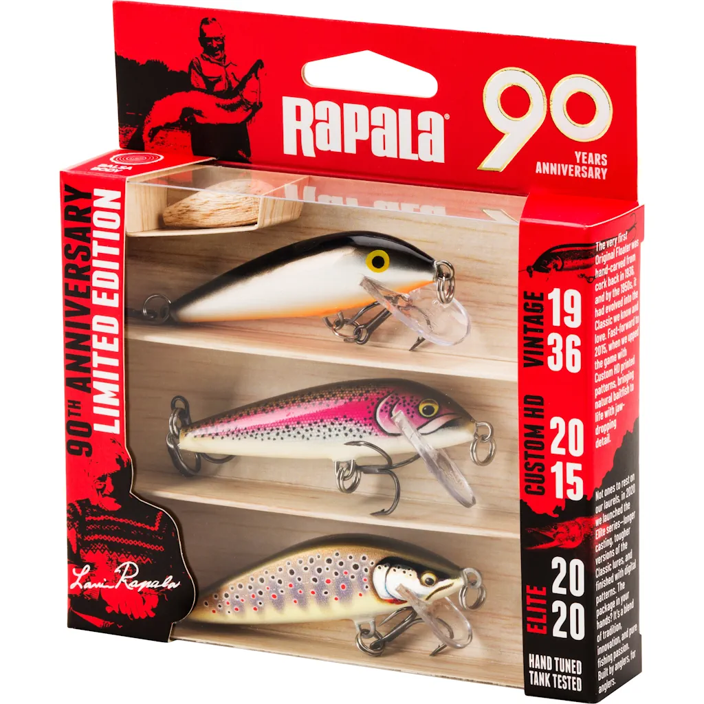 Rapala wobblere 3pak R90 Jubilæumspakke