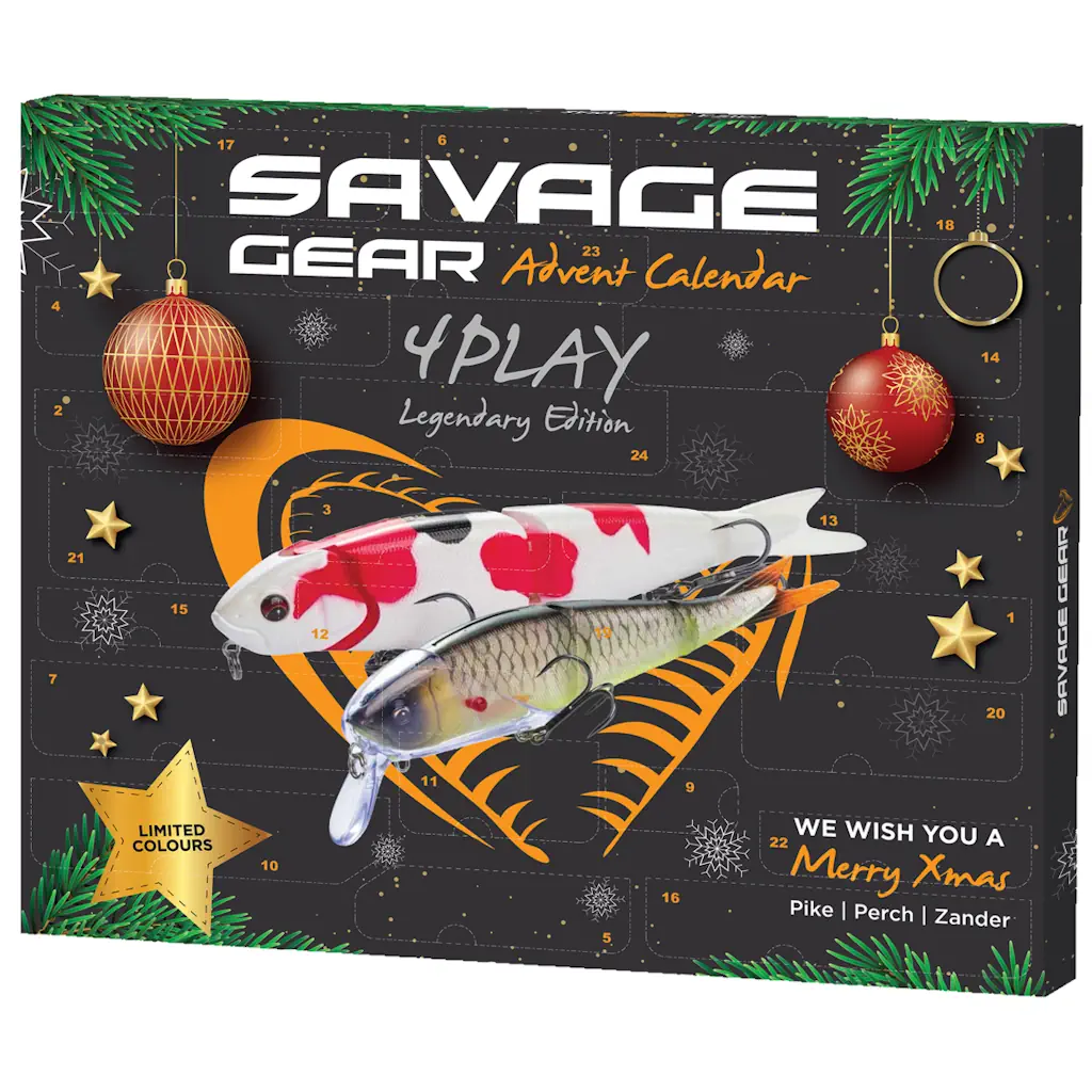 Savage Gear Advent Calendar 4Play 2026 - Julekalender til geddefiskeren