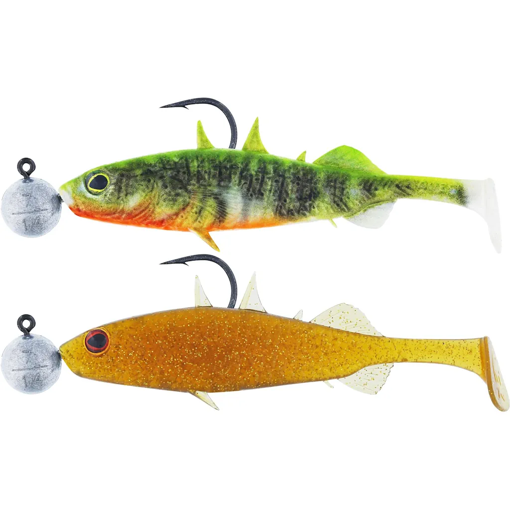 Westin Stanley The Stickleback Shadtail Ready N rigged Dark Water Mix 11 2pak