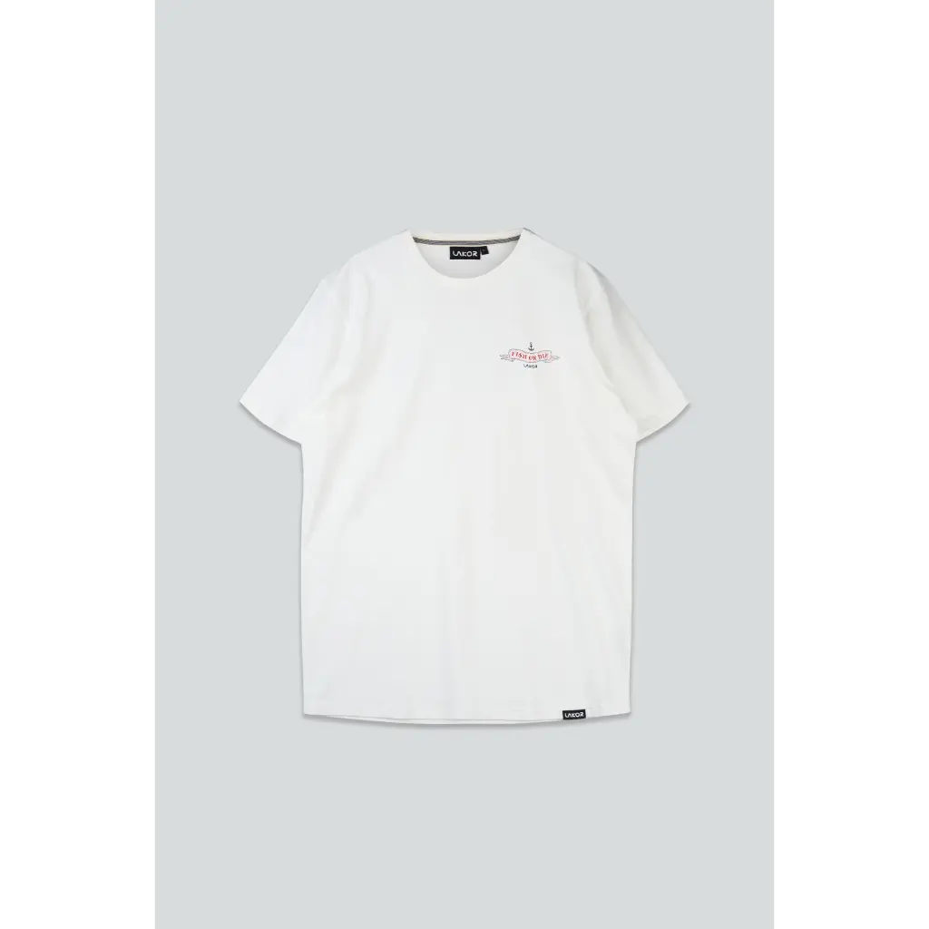 The Smoking Salmon T-shirt Star White LAKOR