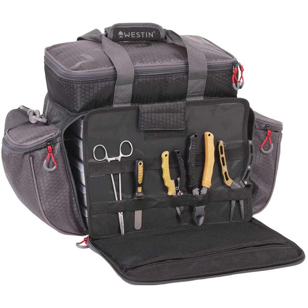 Westin W4 Master Lure Bag incl. 5 Boxes - Titanium Black