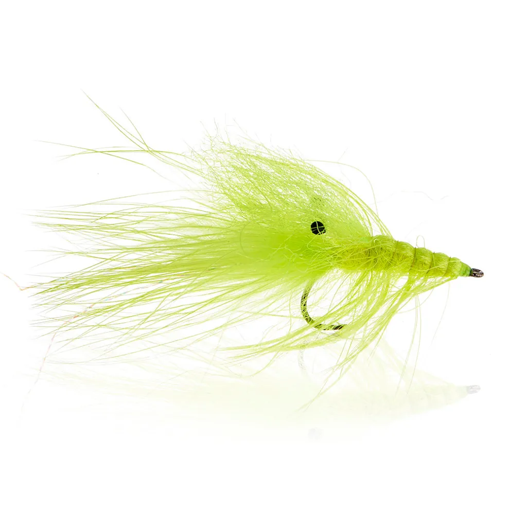 Pattegrisen rejefluen til havørred - Fluo. Yellow
