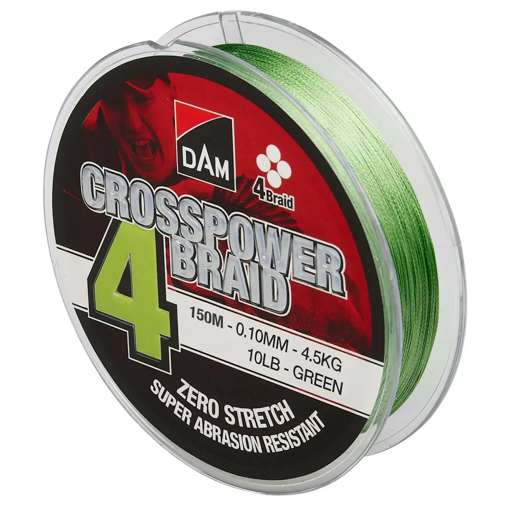 DAM Crosspower 4 Braid 0,10mm 4,5kg BULK 3000 meter