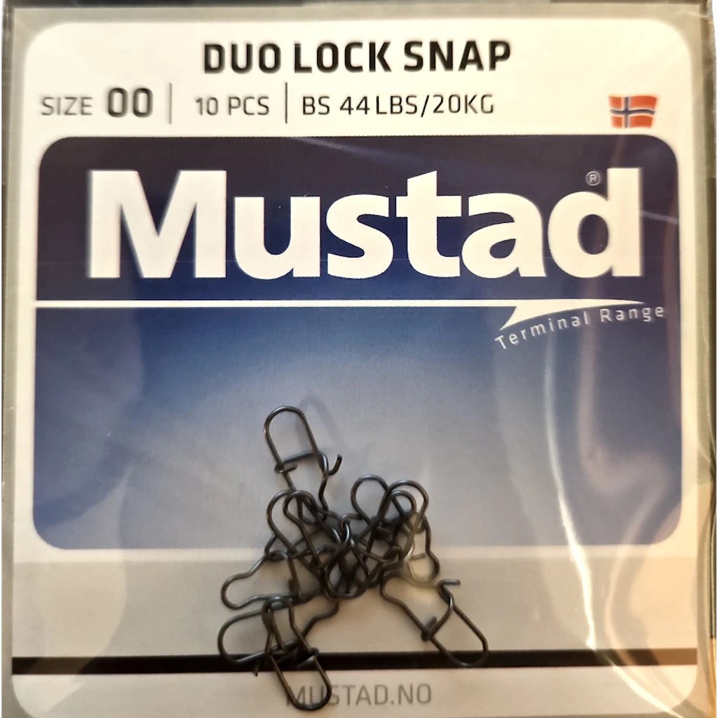 Mustad Duo Lock Snap Str. 00 - Perfekt til Put and Take