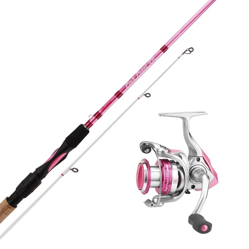 Okuma Pink Pearl V2 Fiskesæt med Fletline