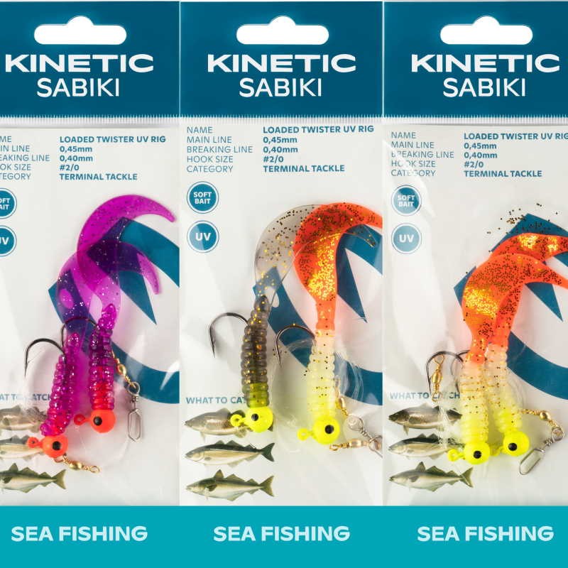 Kinetic Sabiki Loaded Twister UV Torskeforfang