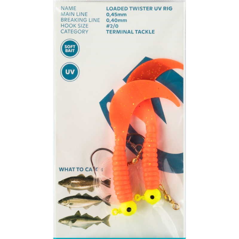 Kinetic Sabiki Loaded Twister UV Torskeforfang