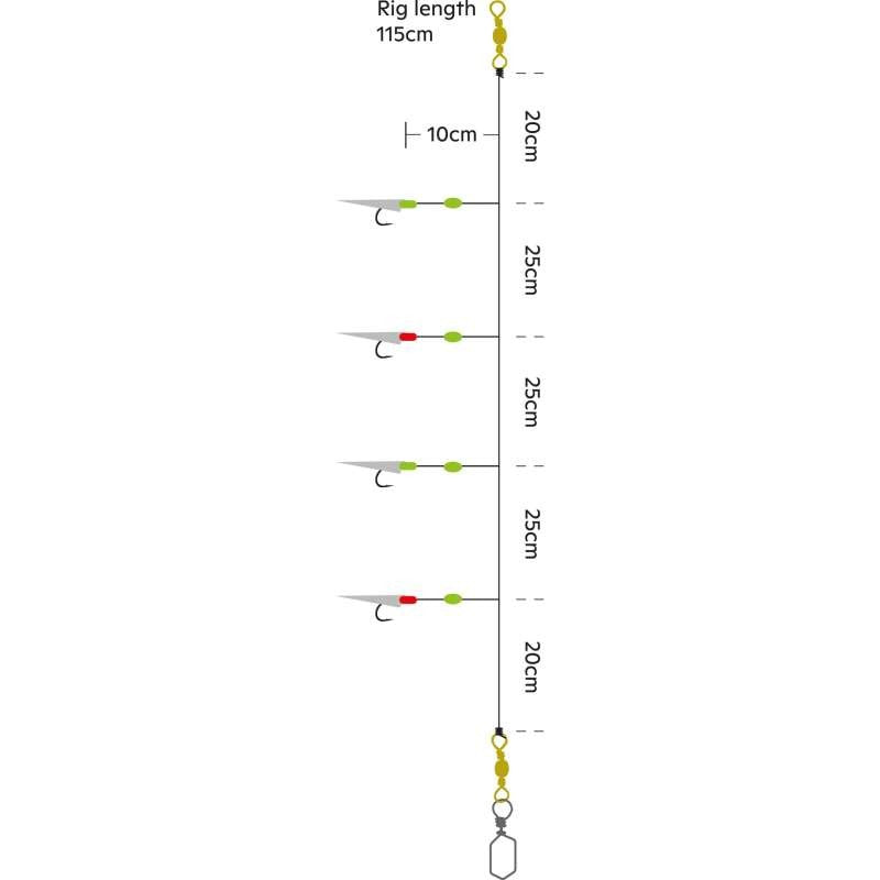 Kinetic Sabiki Royal Rig Sildeforfang