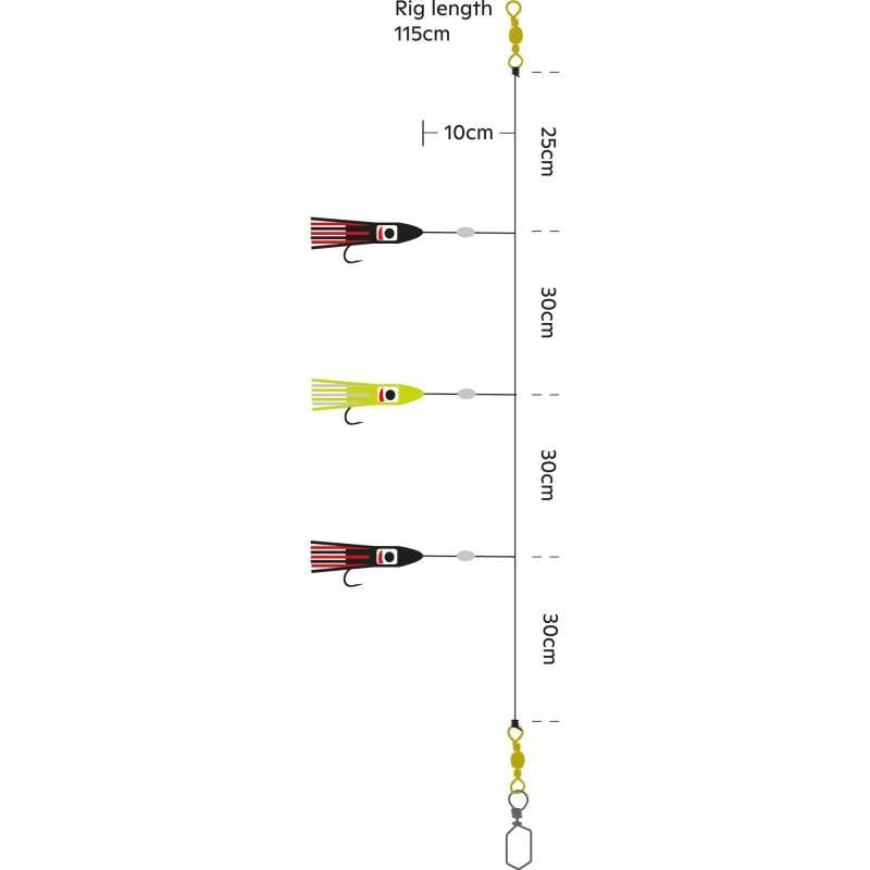 Kinetic Octopus Makrelforfang S Rig
