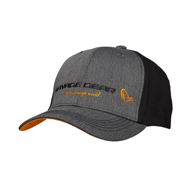 Savage Gear Strike Cap Grey Melange/Black One Sizr