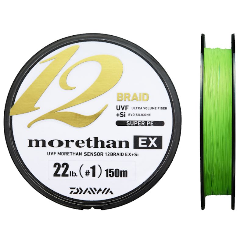 Daiwa Morethan 12 Braid EX-SI - Lime Green 135m