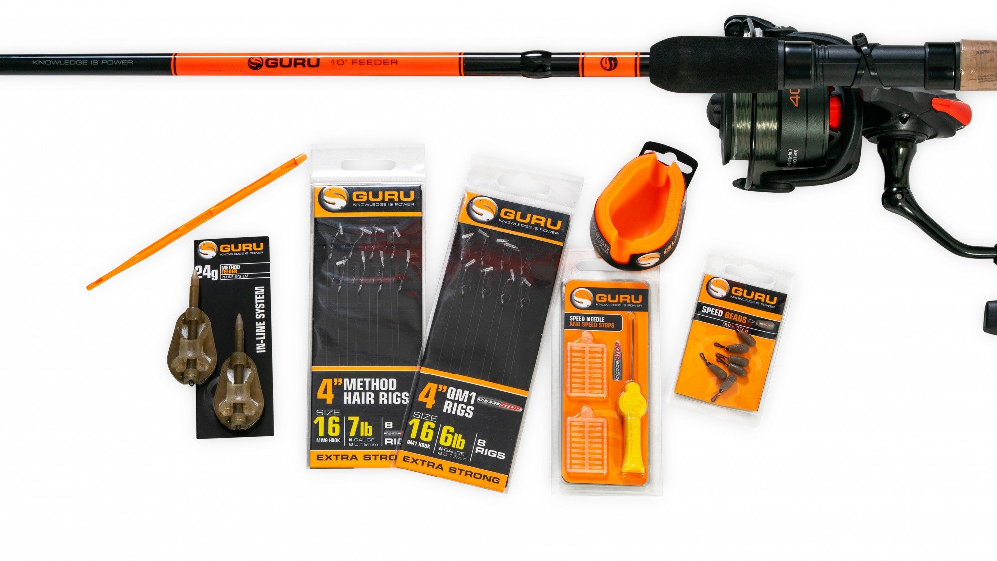Guru 10' Feeder Rod & Reel Combo - komplet  medesæt