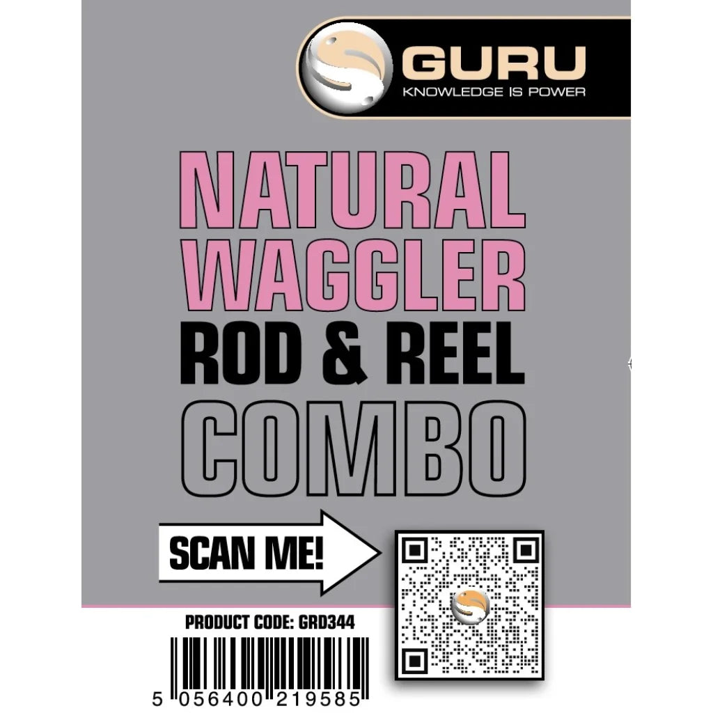 Guru 11’ Natural Waggler Rod & Reel Combo - komplet sæt