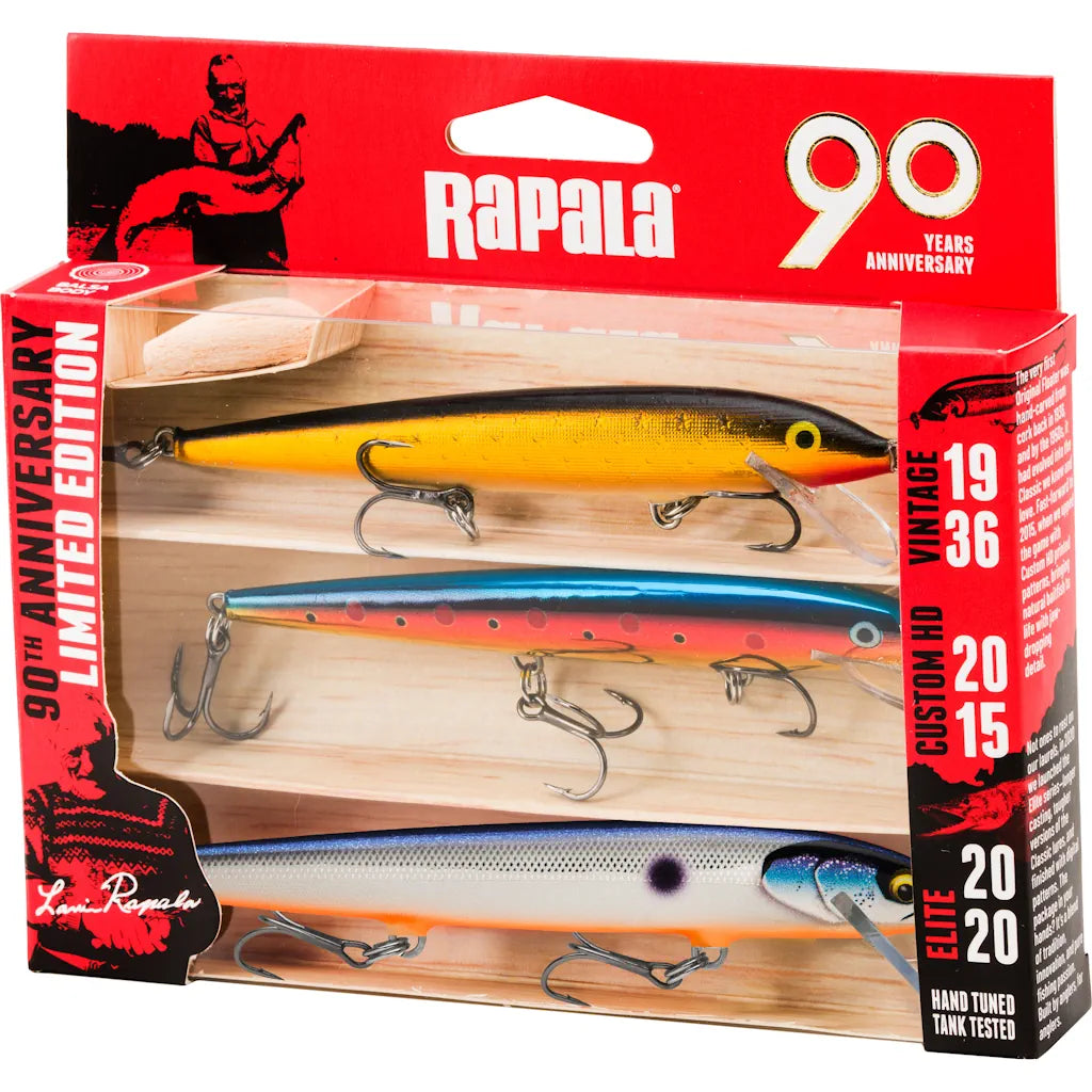 Rapala wobblere 3pak R90 Jubilæumspakke