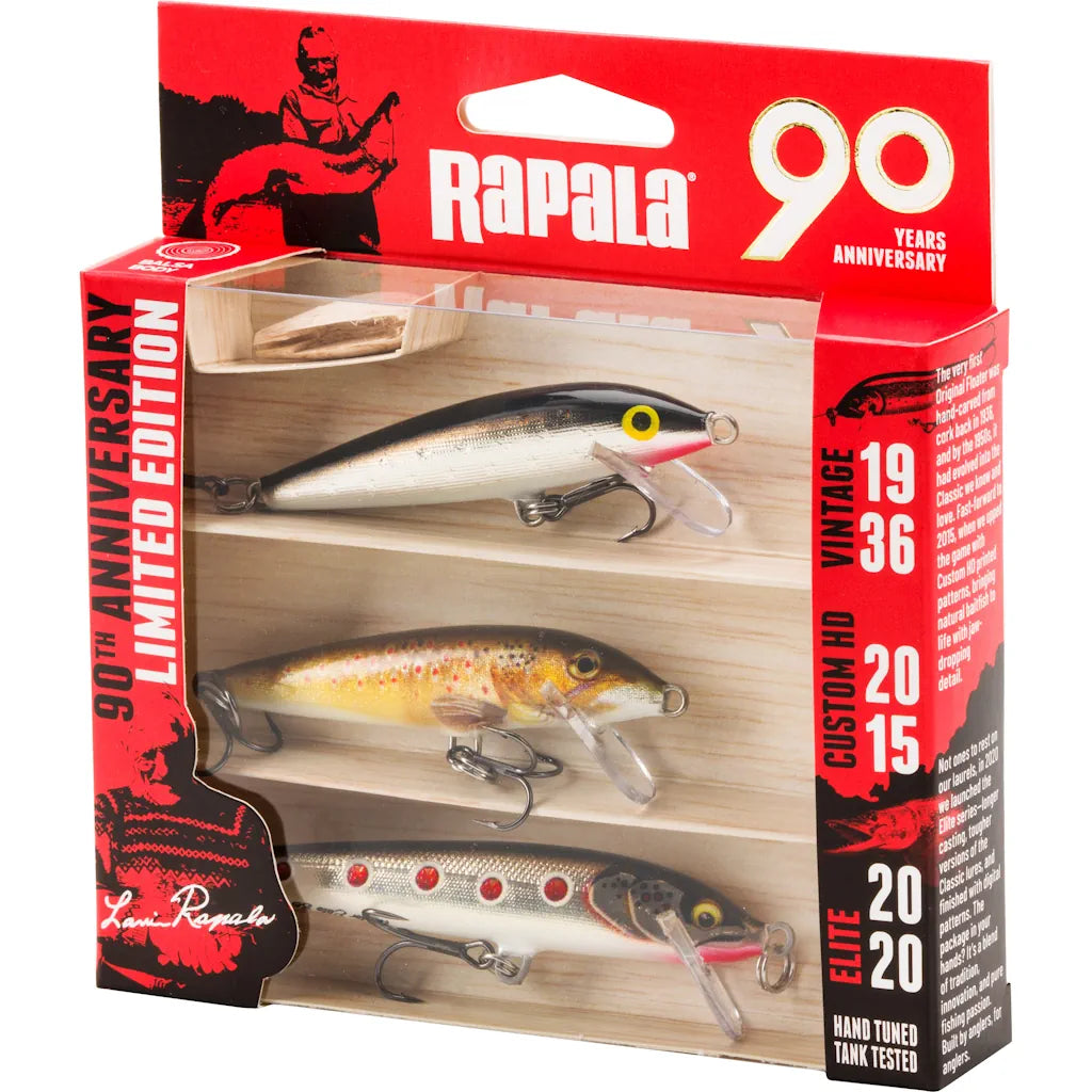 Rapala wobblere 3pak R90 Jubilæumspakke