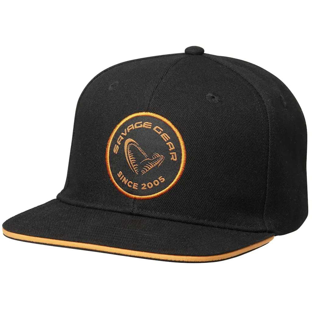 Savage Gear Badge Flatbill Cap Black Orange