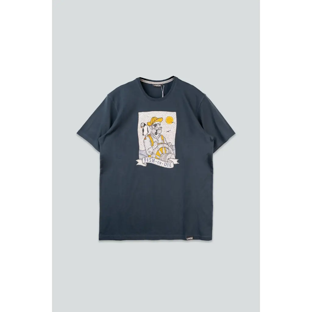 Seaparrot and Shipster T-shirt Blueberry LAKOR