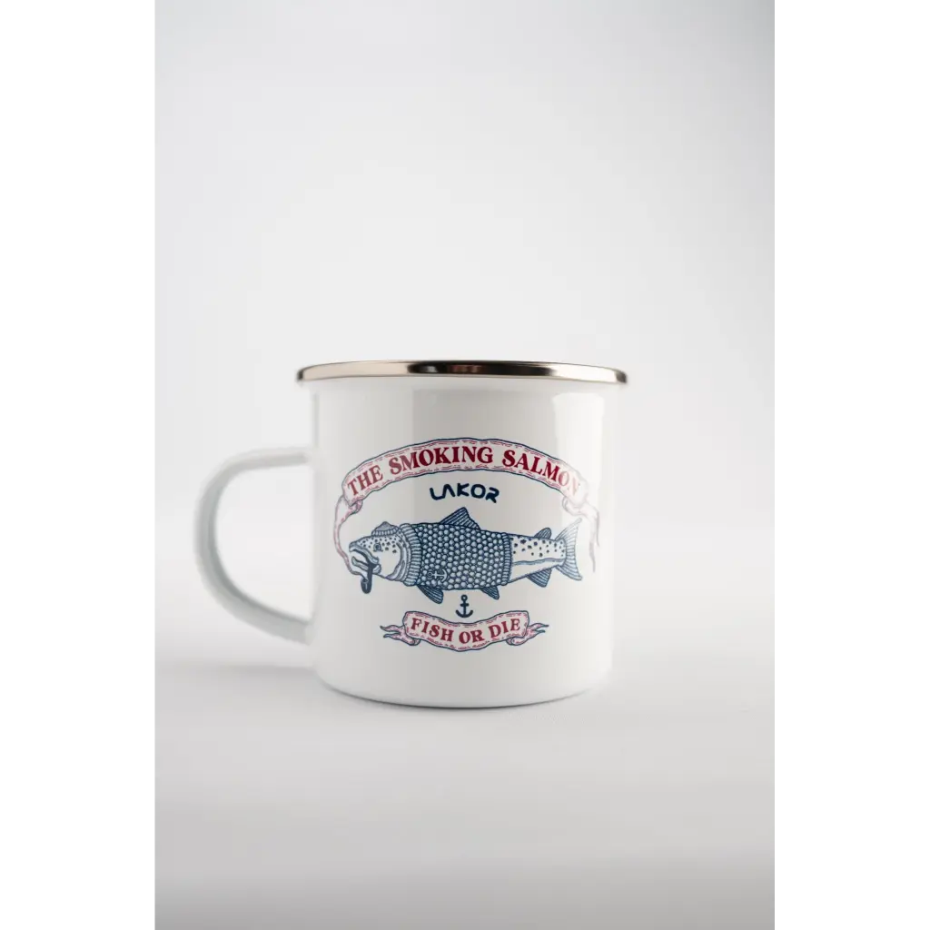 The Smoking Salmon Emaljekrus LAKOR