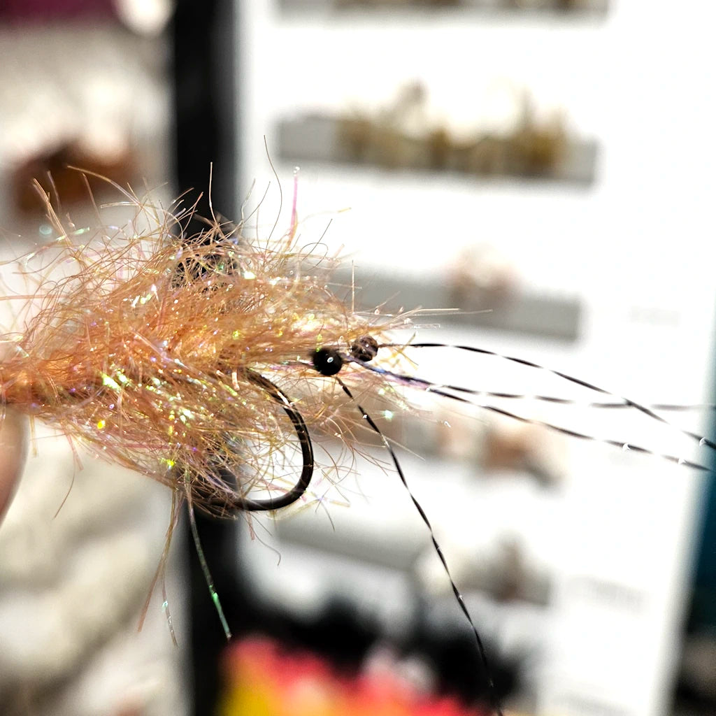Krystal Shrimp - Tan Havørredflue