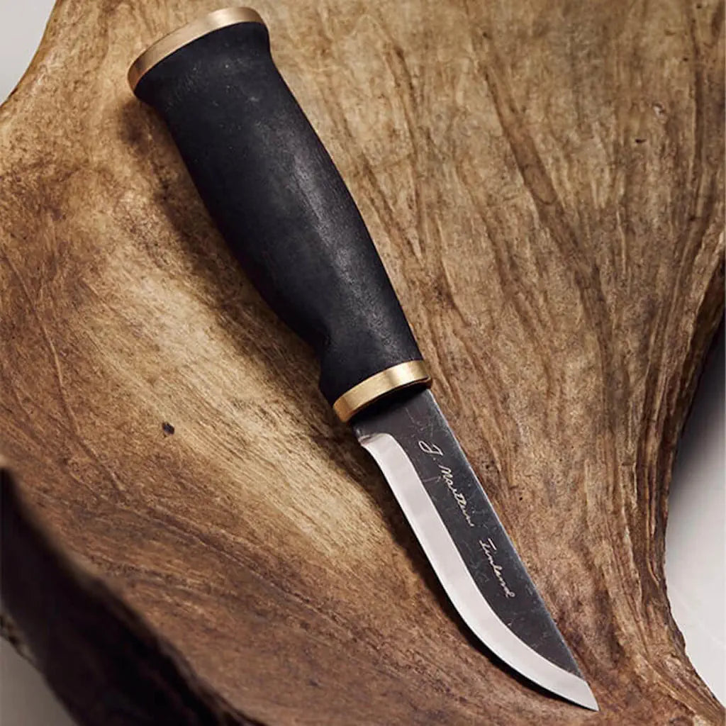 Marttiini Moose Kniv Black in Wooden Box